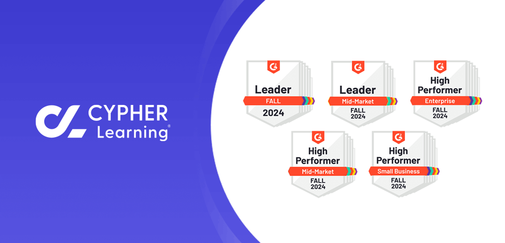 CYPHER recognized by G2 reviewers as a leading mid-market LMS