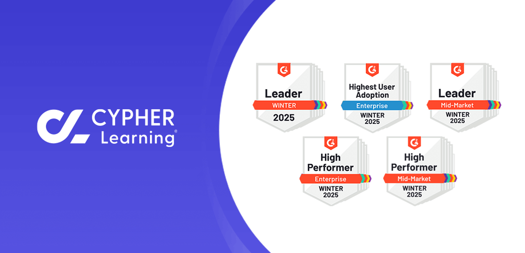 G2 reviewers recognize CYPHER Learning as an enterprise LMS leader